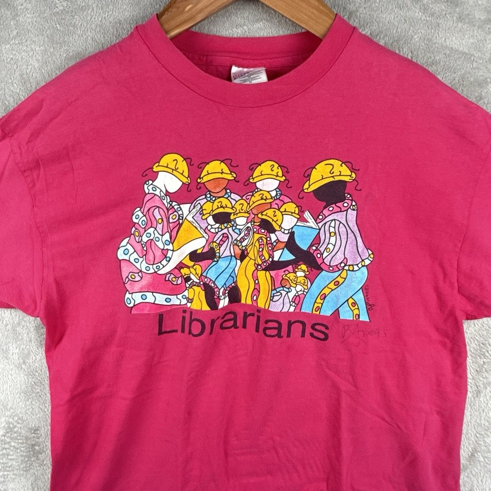 Vintage "Librarians" T-Shirt Brian Joseph Size XL 1994 USA Made Grunge Hip Hop